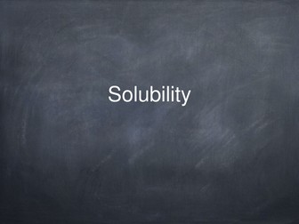Solubility