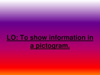 Year 3/4 Lesson plans and resources for Statistics - Pictograms and Tally charts
