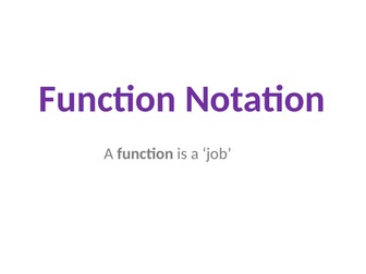 Function Notation