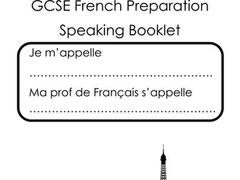 New GCSE French Speaking Booklet