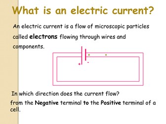 Electrical Current and Charge lesson