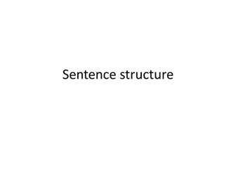 Vary sentence style -Form compound sentence