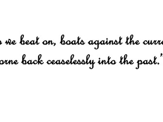 The Great Gatsby Display Board