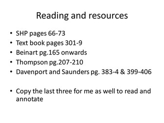 Edexcel AS/A Level South Africa depth study - Black resistance in the 1950s