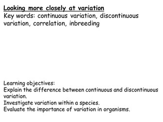 Variation new KS3 CURRICULUM