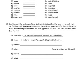Rammstein Donaukinder Worksheets and Tasks