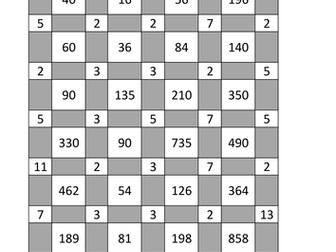 Prime Factor Decomposition Logical Puzzle