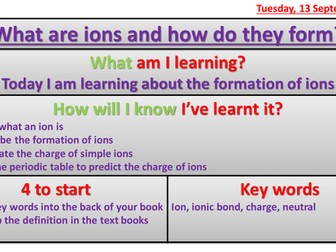 New 1-9 gcse edexcel chemistry topic 5 ions and ionic bonding