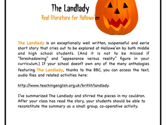 Roald Dahl's THE LANDLADY