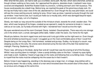 Harry Potter diary WAGOLL - meeting Hagrid