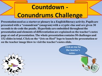 The Countdown Conundrums Challenge