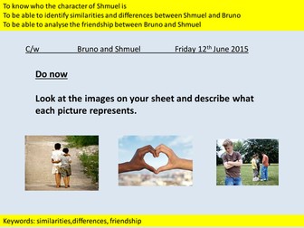 THE BOY IN THE STRIPED PYJAMAS- Bruno and Shmuel- friendship