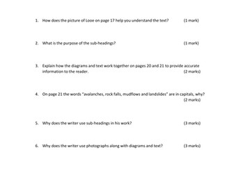 Curriculum Visions: Where We Live - Comprehensions
