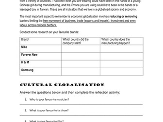 Economic Globalisation