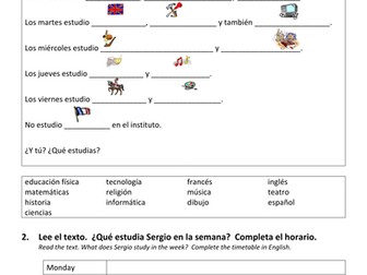 Mira 1_Mod. 2 - En el instituto_Ud. 2: ¿Qué estudias? Lesson 1 Presentation and Activities