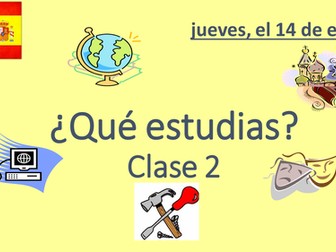 Mira 1_Mod. 2 - En el instituto_Ud. 2: ¿Qué estudias? Lesson 2 Presentation and Activities
