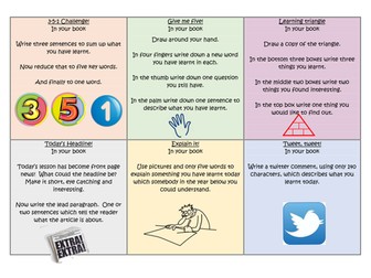 Plenary challenge cards
