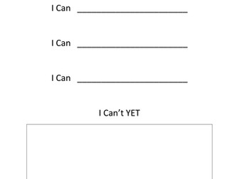I Can Growth Mindset Lesson