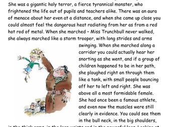 Roald Dahl's Matilda 3 way differentiated guided reading session AF1, AF2, AF5