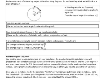 Radian Measure (AQA A-Level Physics 2015 Unit 6)