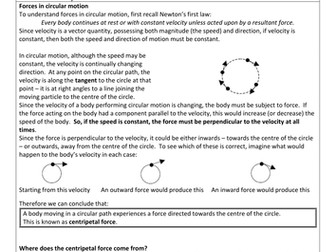 Centripetal Force (AQA A-Level Physics 2015 Unit 6)