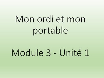Mon ordi et mon portable