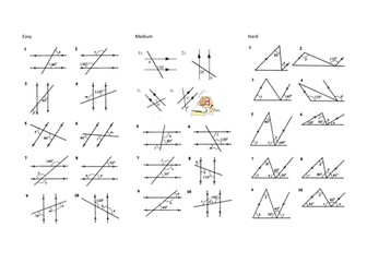 Parallel lines and angles - Alternate and corresponding full lesson inc SMARTBoard spider story