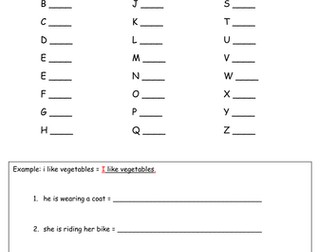 Capital Letters and Full Stops