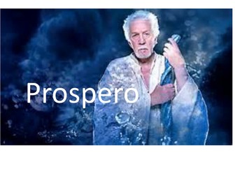 How does Shakespeare use language to convey the character of Prospero in Act 1, scene 2?