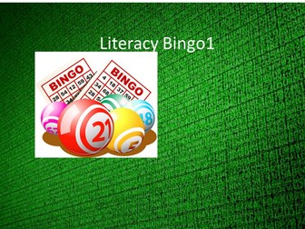 Literacy Bingo Game With Starters