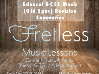 Edexcel GCSE Music (Old Spec)  Revision Summaries