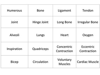 BTEC Sport (new specification) Exam preparation games - Unit 7