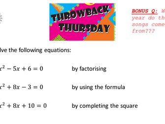 Iteration for the new GCSE