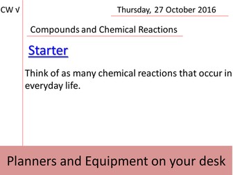 AQA 2016 Compounds and Equations