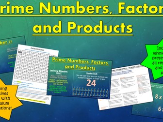 Prime Numbers, Factors, and Products