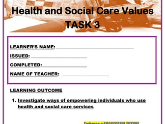 health and social care level 3 unit 2 p3