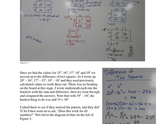 Difference of two squares lesson