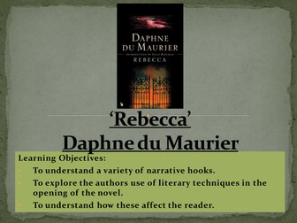 'Rebecca' opening, narrative hooks and devices