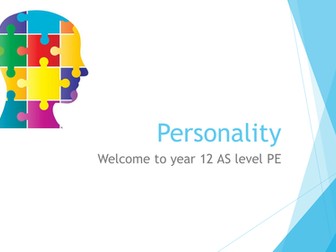 New EDEXCEL AS Level Spec 2016 - Personality PPT