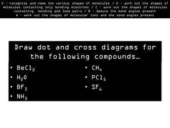 Shapes of Molecules double lesson