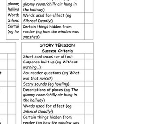 Success Criteria Grids | Teaching Resources