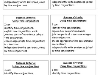 Success Criteria Grids | Teaching Resources