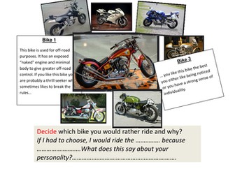 Motorcycle Match-up Activity