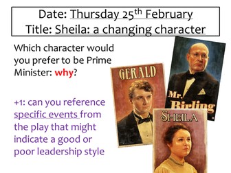 Sheila in An Inspector Calls