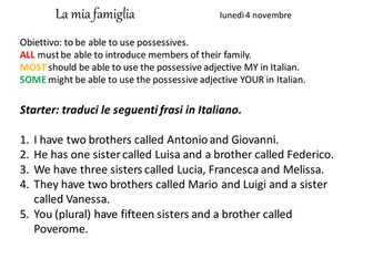 Italian Family with My