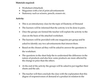IGCSE Economics - Price Elasticity of Demand