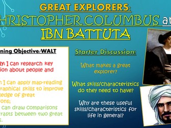 Great Explorers: Christopher Columbus and Ibn Battuta!