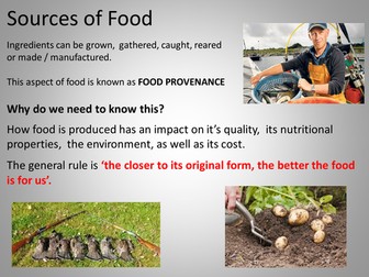 Sources of Food - Food Provenance