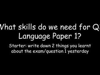 English Language GCSE AQA first exam June 2017