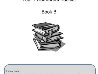 English homework booklets for year 7 -- 2 levels of difficulty